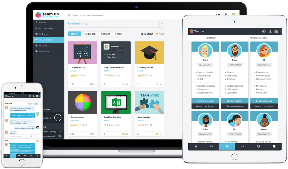 Team up to excel - Team up - all devices2